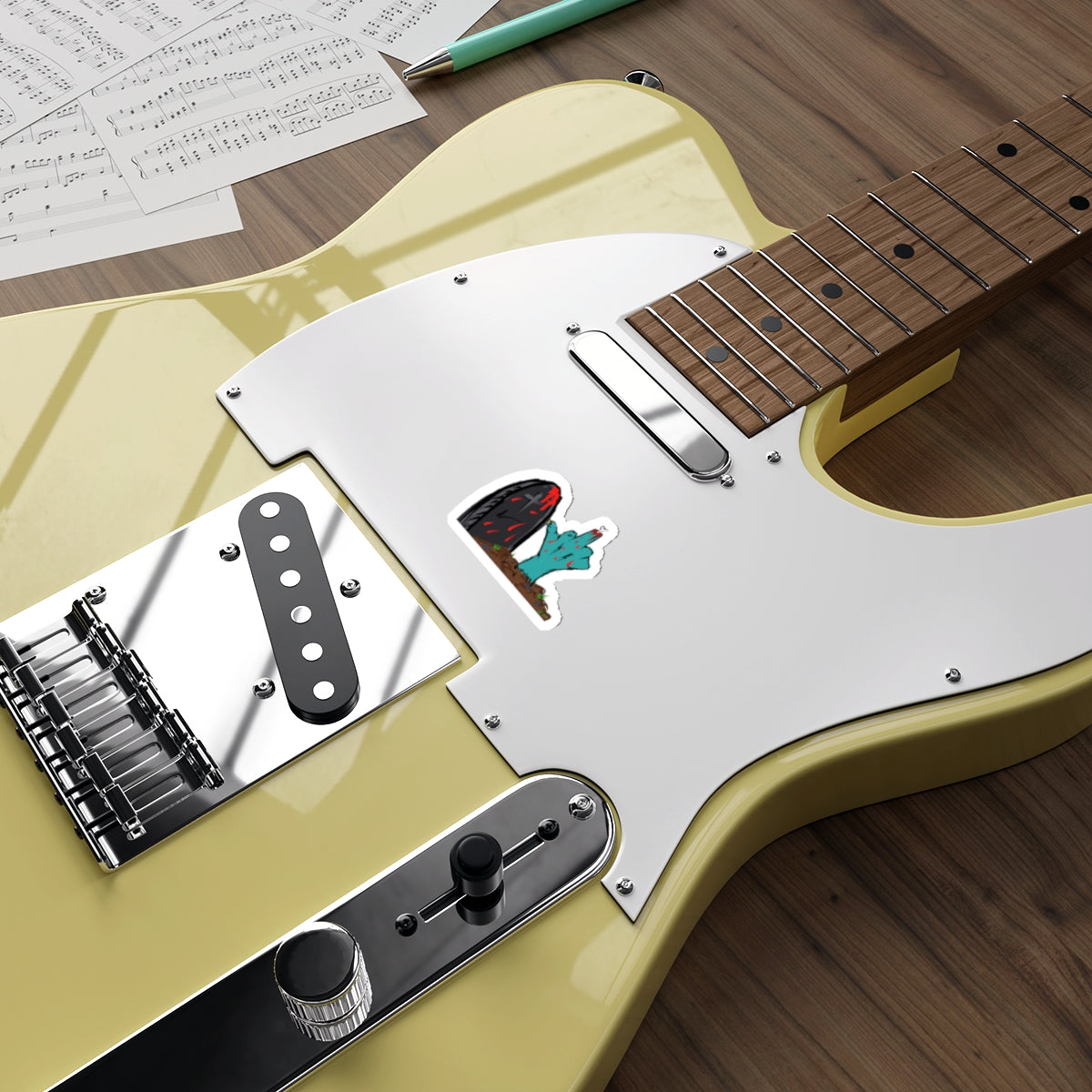 Flip 'em the Bone Die-Cut Stickers