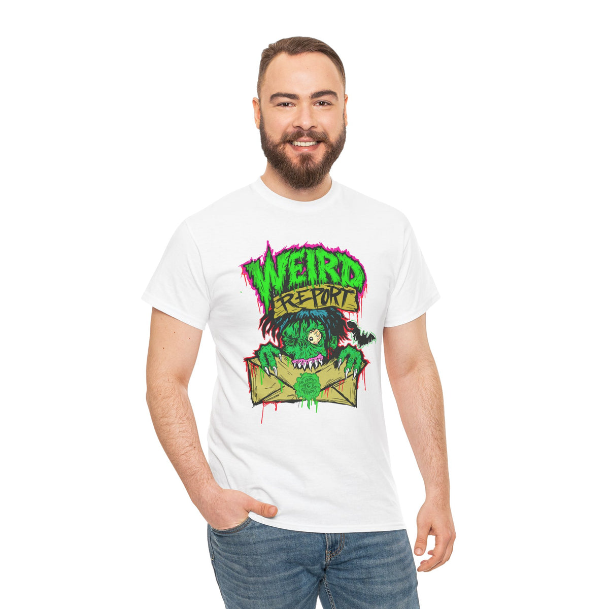 Weird Return Monster T-Shirt — Retro Horror Mailroom Graphic Tee