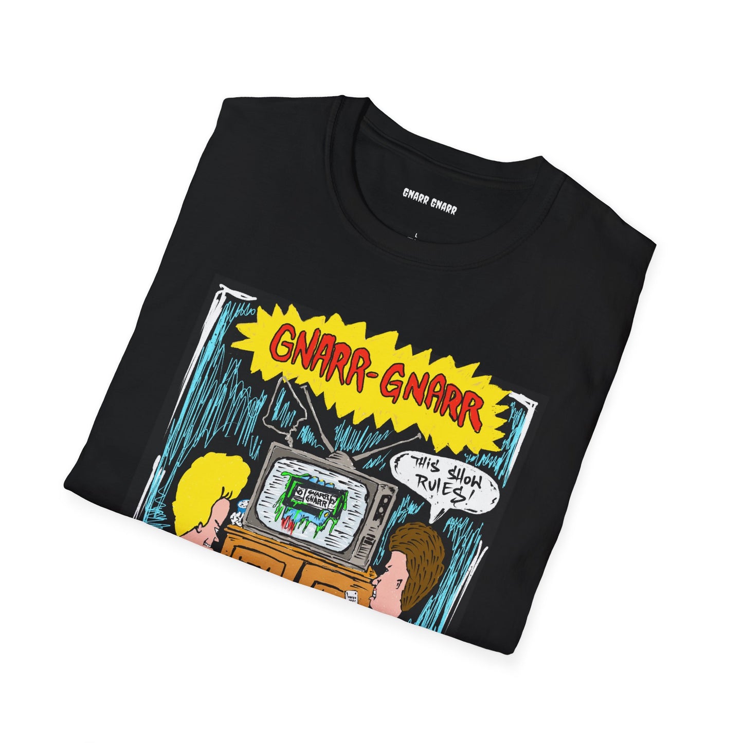 GNARR GNARR TV Beavis and Butthead Unisex Softstyle T-Shirt
