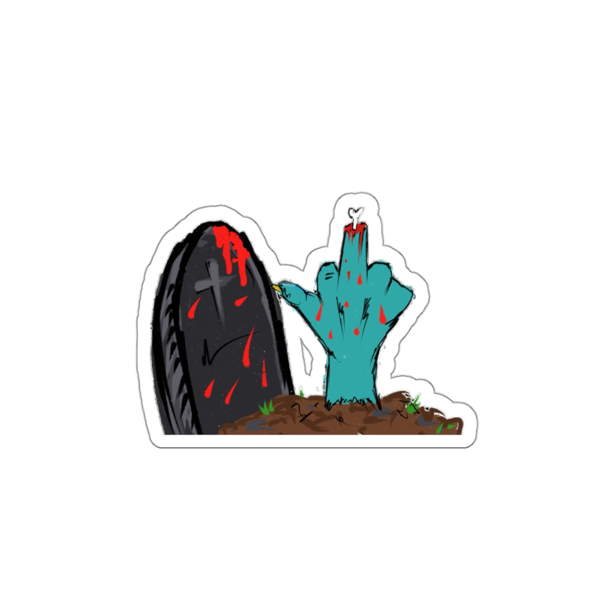 Flip 'em the Bone Die-Cut Stickers