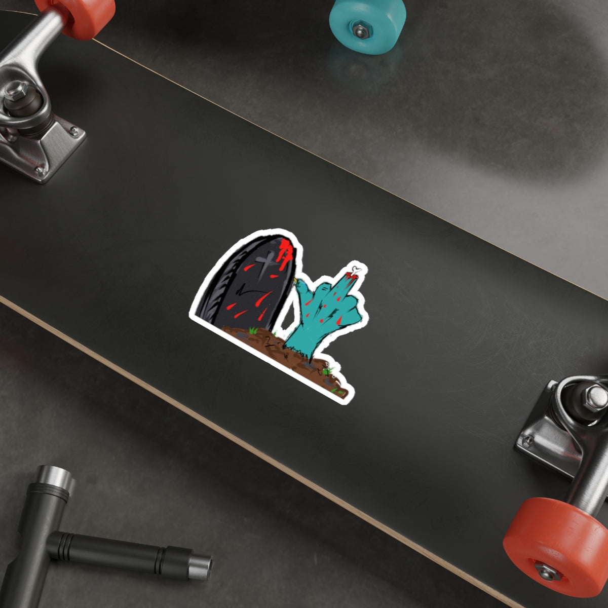 Flip 'em the Bone Die-Cut Stickers