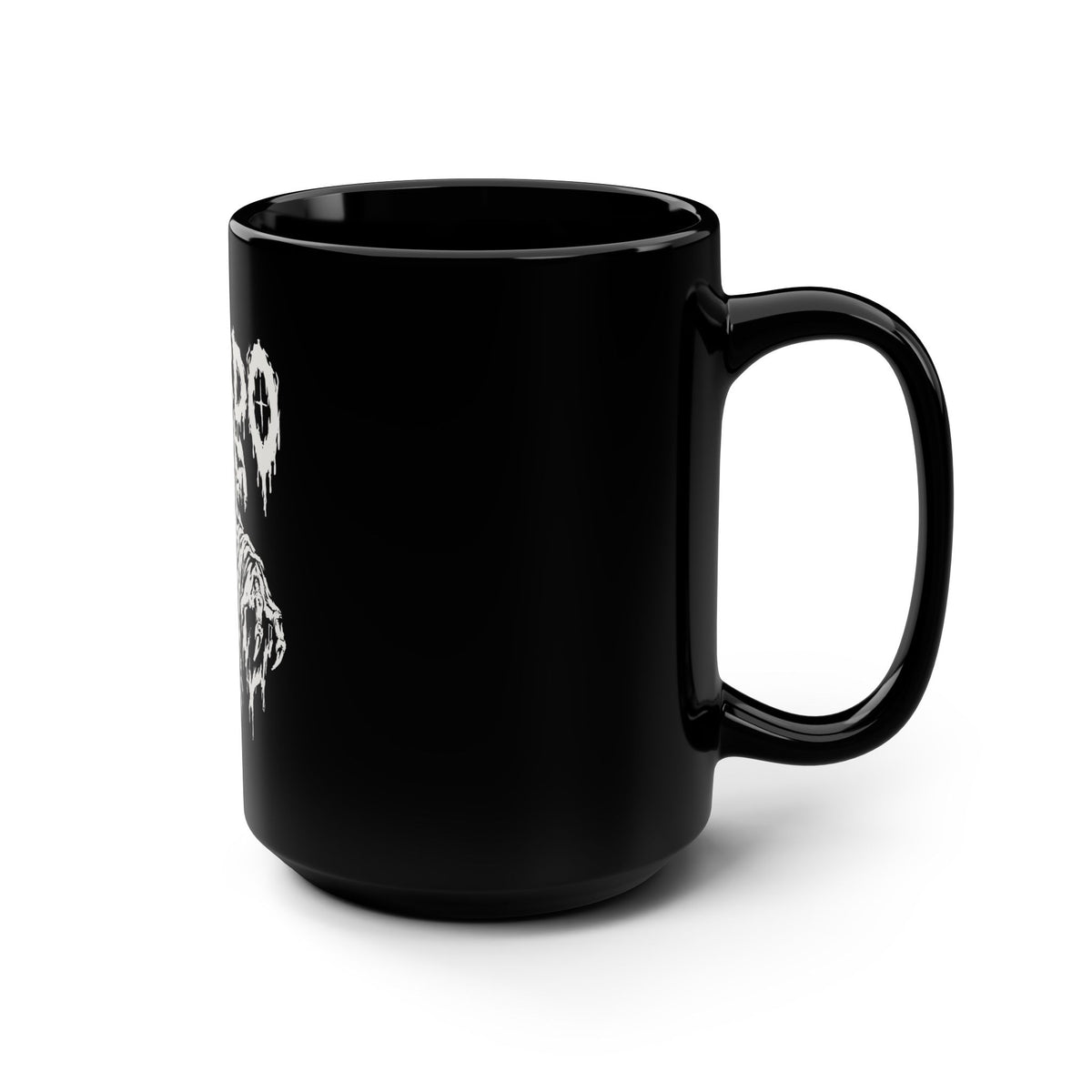 Weirdo Ghost Black Mug — 15oz Goth Coffee Cup