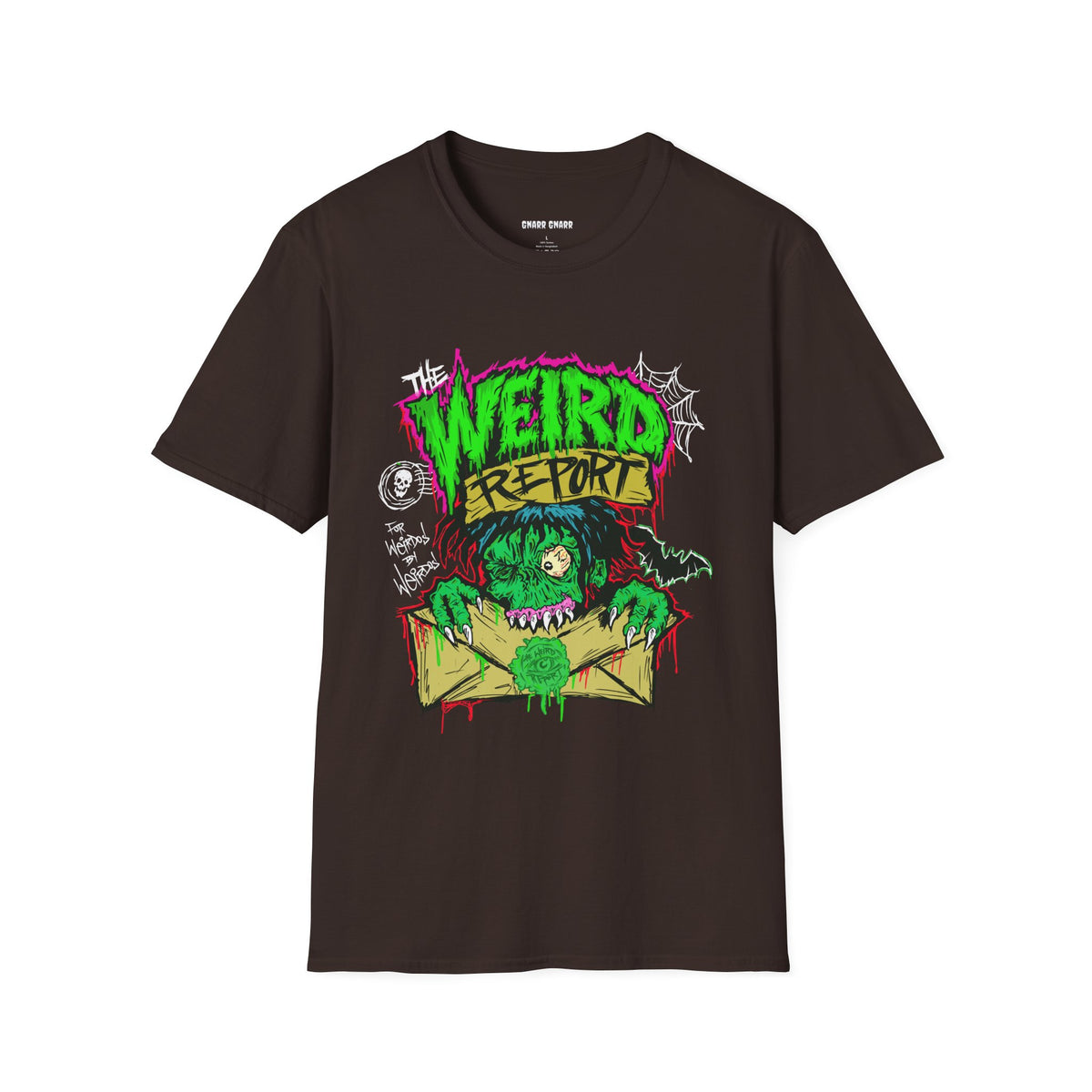 WEIRD REPORT Neon Monster Graphic T-Shirt