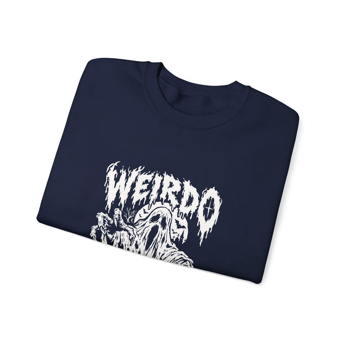 Weirdo Amongst Us Crewneck Sweatshirt — Gothic Ghost Graphic