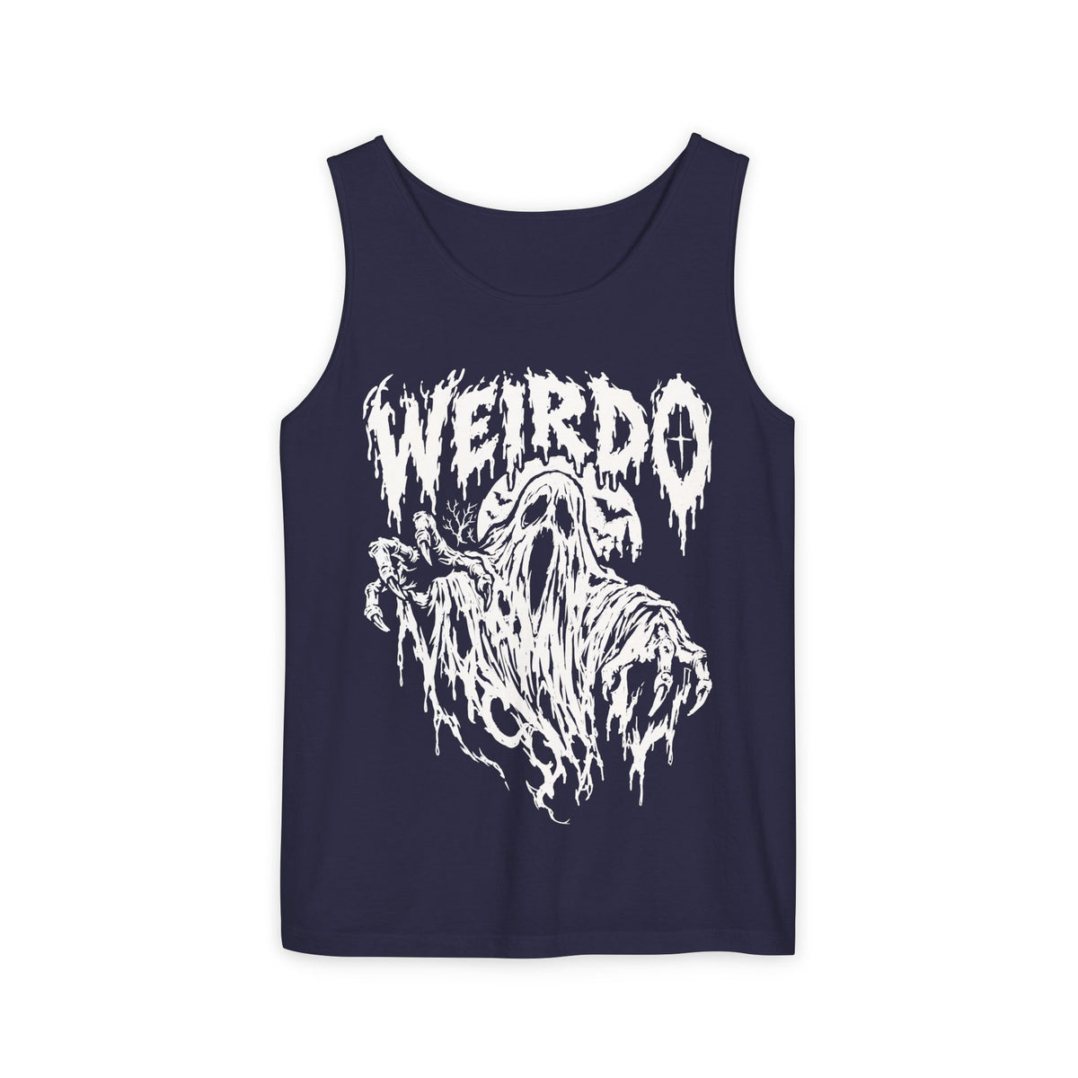 Weirdo Ghost Tank Top — Vintage Horror Graphic Sleeveless Tee