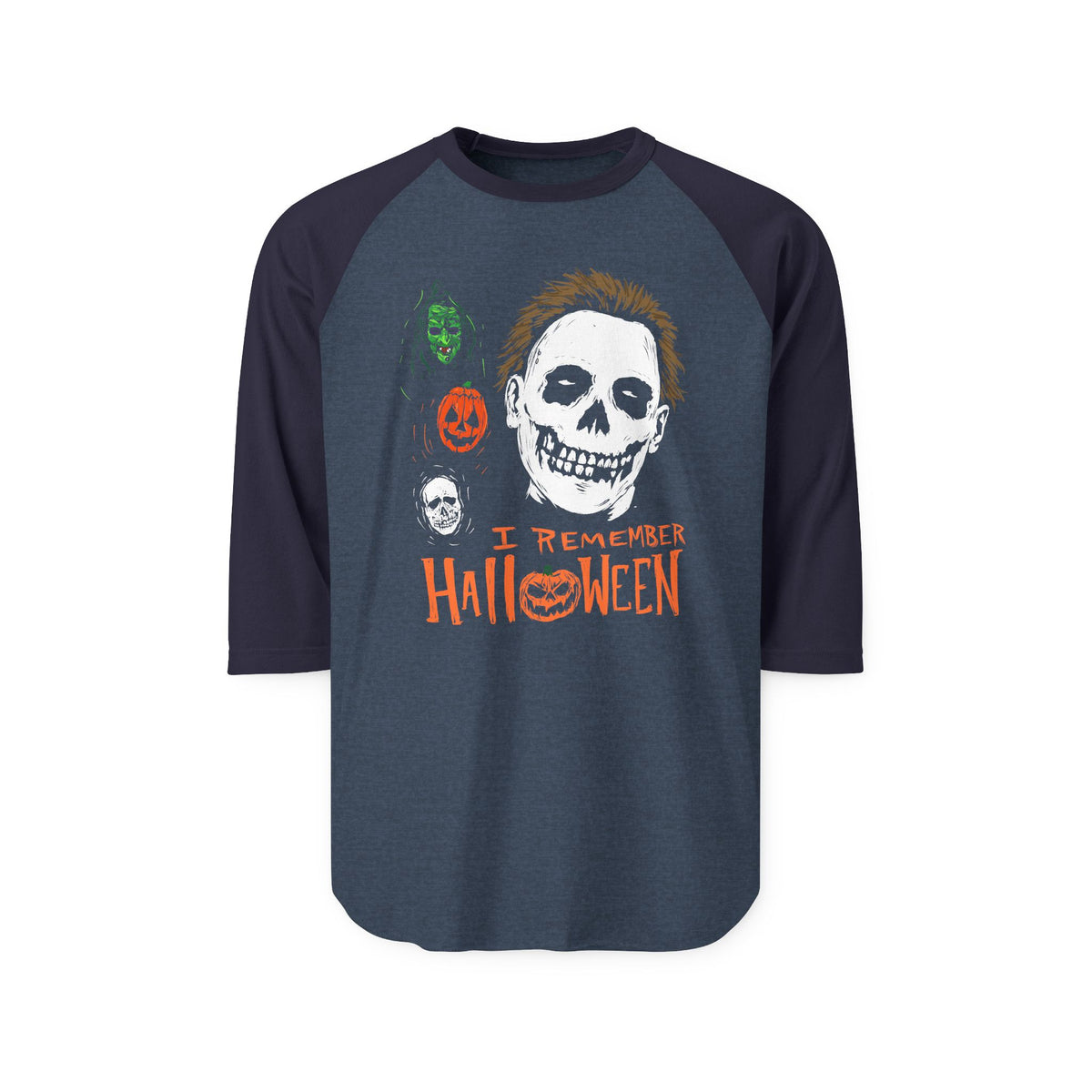 I Remember Halloween Skeleton Raglan Shirt