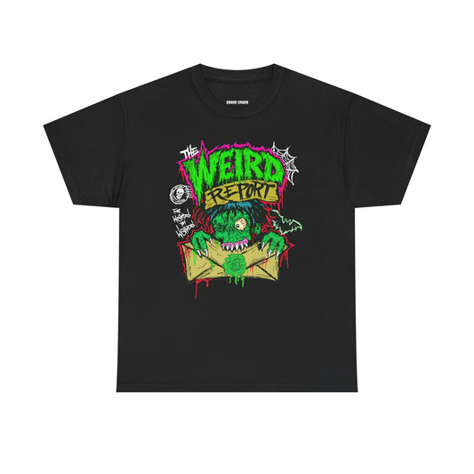 Weird Return Monster T-Shirt — Retro Horror Mailroom Graphic Tee
