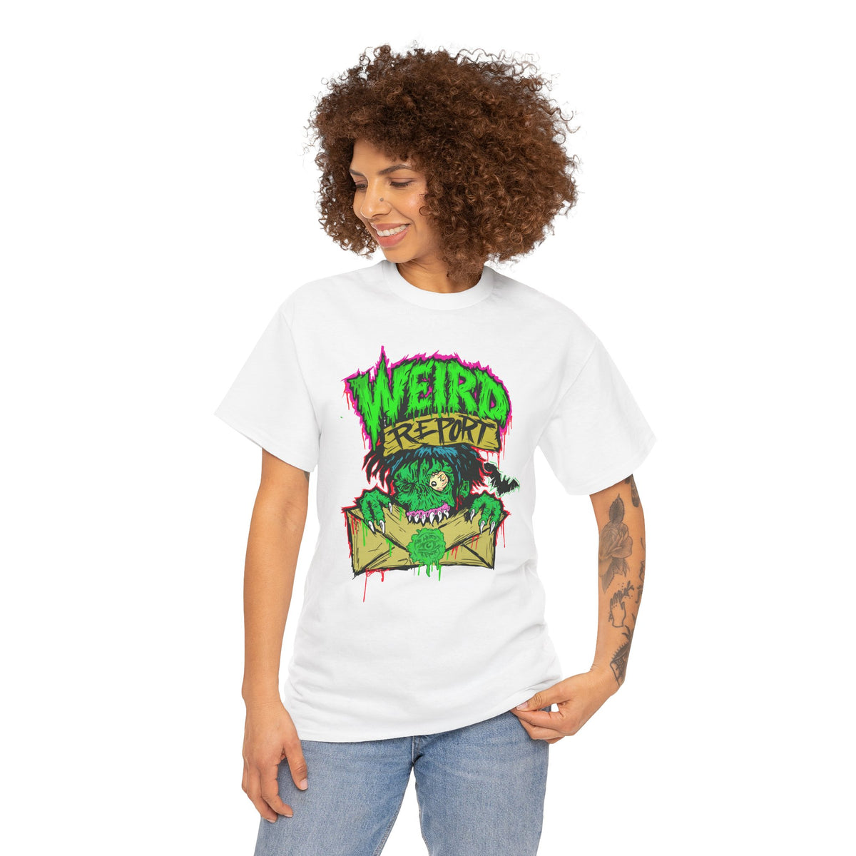 Weird Return Monster T-Shirt — Retro Horror Mailroom Graphic Tee
