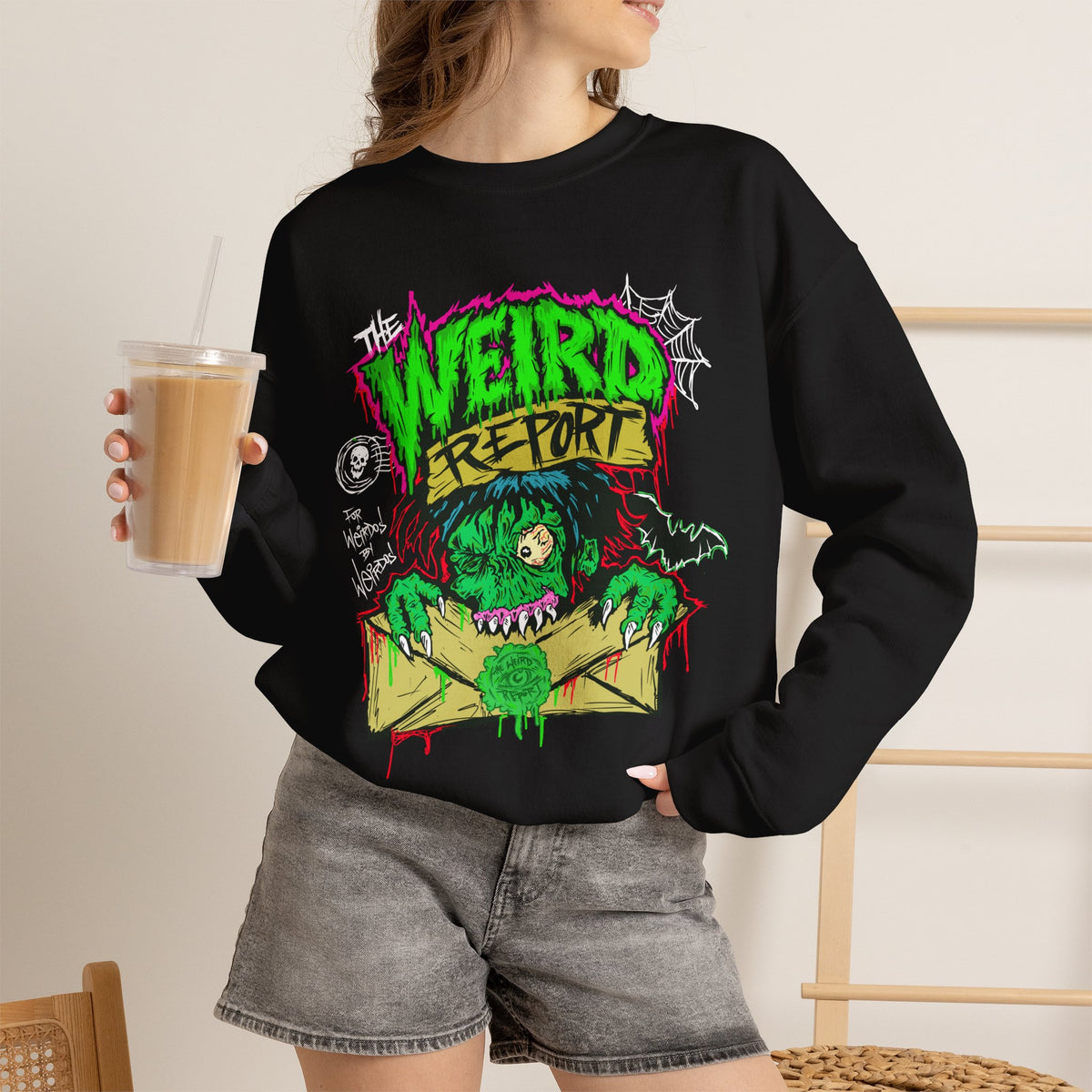 Weird Report Monster Crewneck Sweatshirt