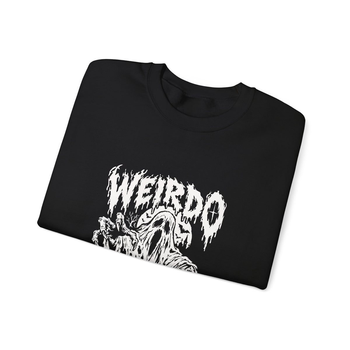 Weirdo Amongst Us Crewneck Sweatshirt — Gothic Ghost Graphic