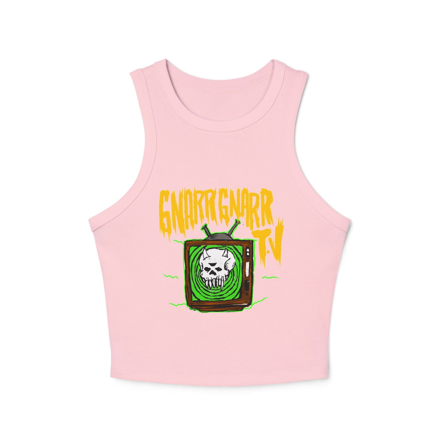 GNARR GNARR TV Women's Micro Rib Racer Tank Top