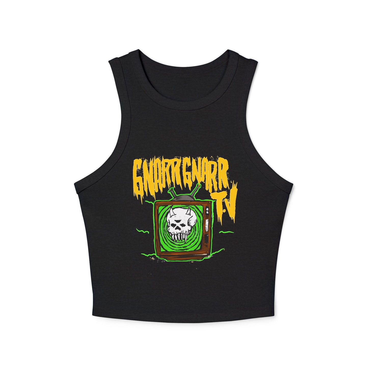 GNARR GNARR TV Women's Micro Rib Racer Tank Top