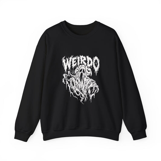 Weirdo Amongst Us Crewneck Sweatshirt — Gothic Ghost Graphic