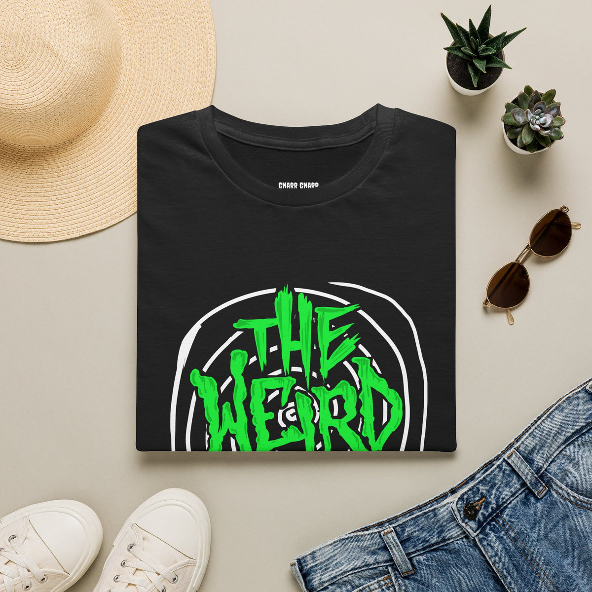 The Weird Report Neon Graffiti Tee