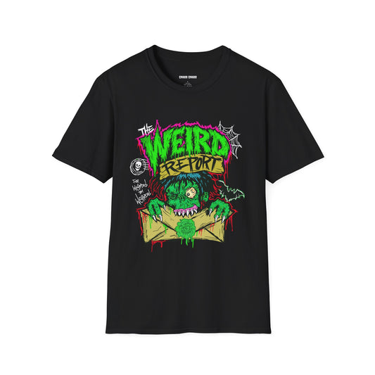 WEIRD REPORT Neon Monster Graphic T-Shirt