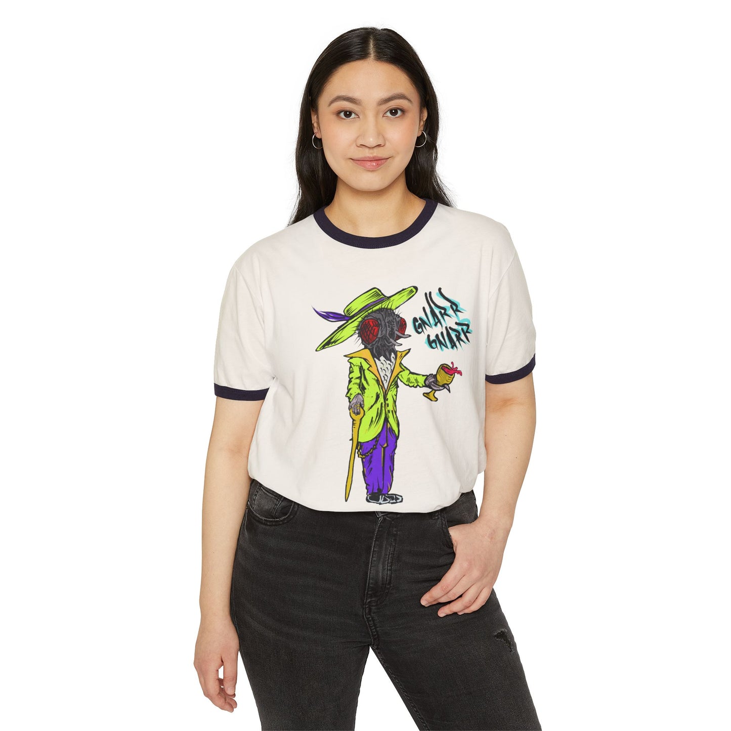 Supa-Fly Unisex Cotton Ringer T-Shirt