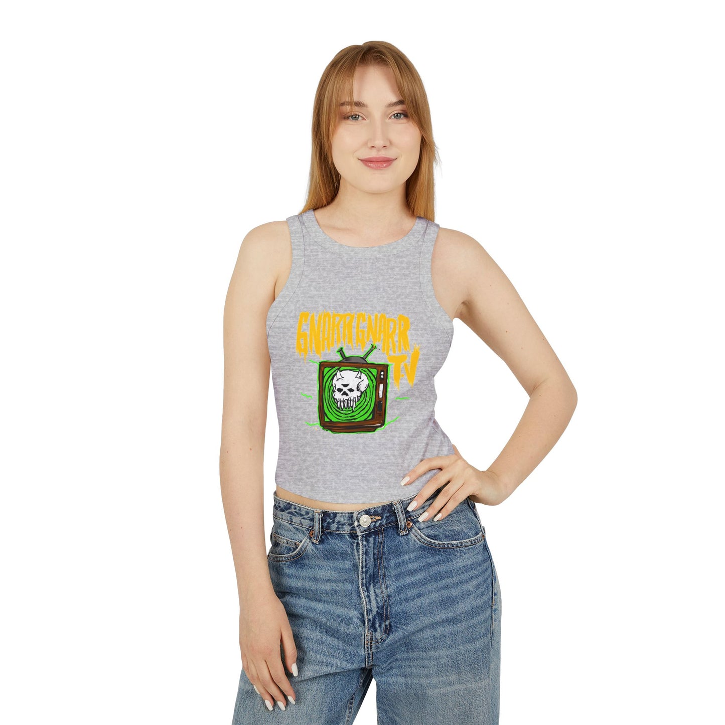 GNARR GNARR TV Women's Micro Rib Racer Tank Top