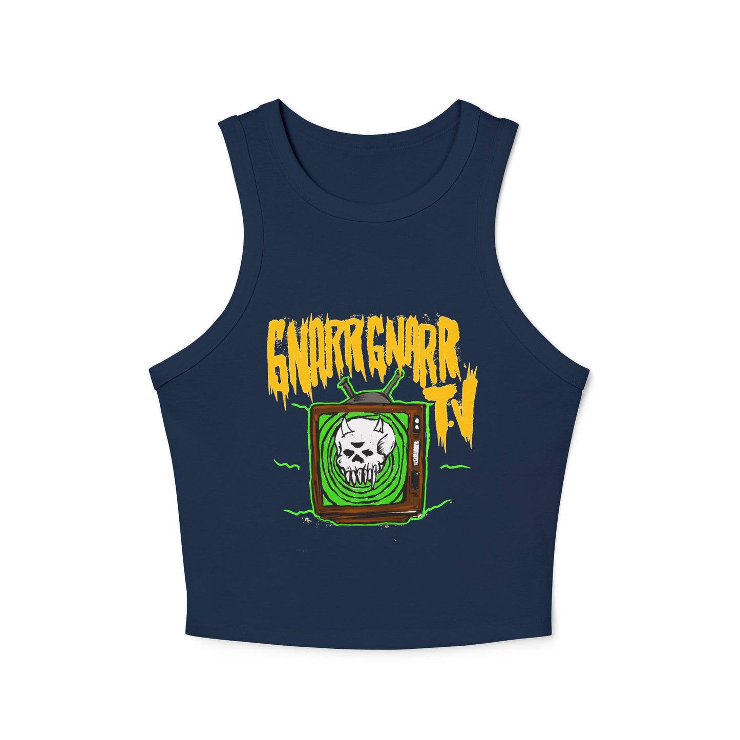 GNARR GNARR TV Women's Micro Rib Racer Tank Top