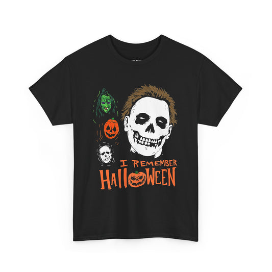 I Remember Halloween Punk Horror Skull T-Shirt