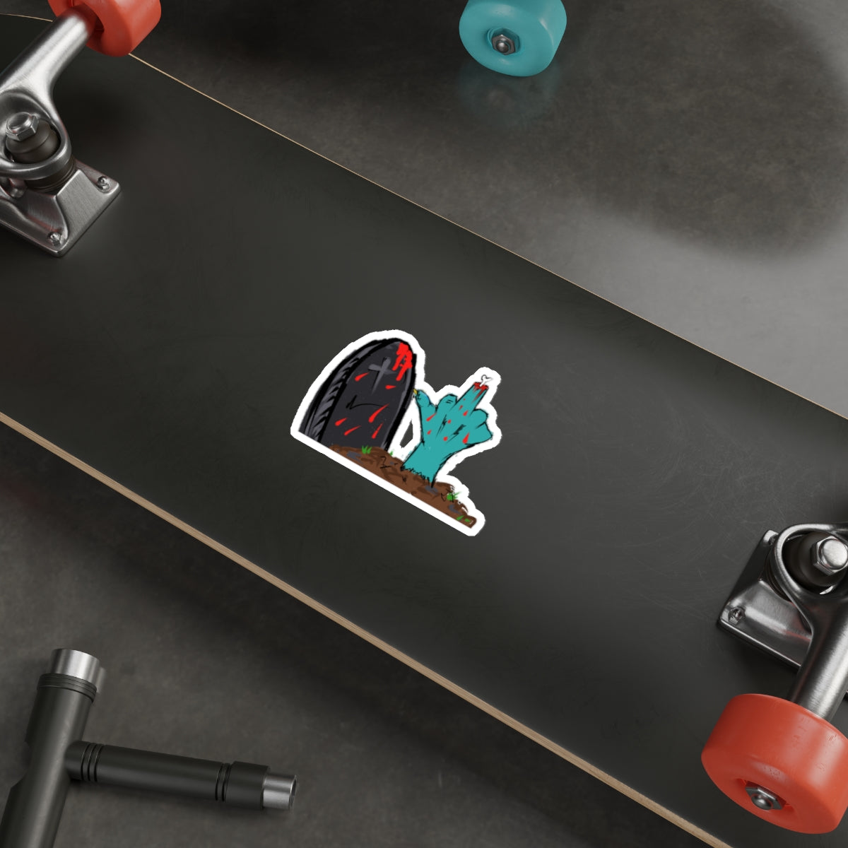 Flip 'em the Bone Die-Cut Stickers