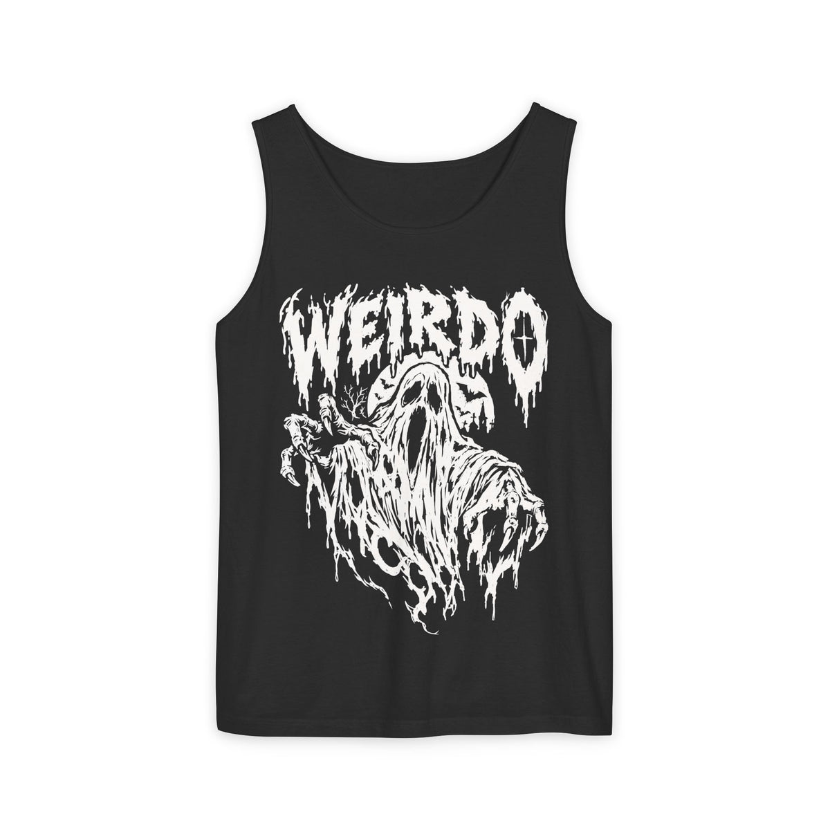 Weirdo Ghost Tank Top — Vintage Horror Graphic Sleeveless Tee