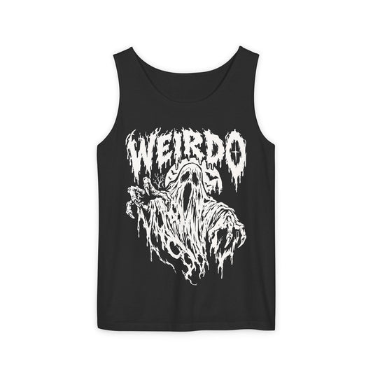 Weirdo Ghost Tank Top — Vintage Horror Graphic Sleeveless Tee