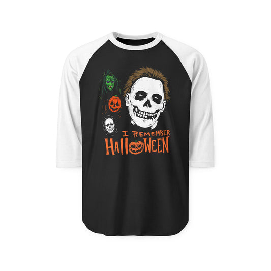 I Remember Halloween Skeleton Raglan Shirt