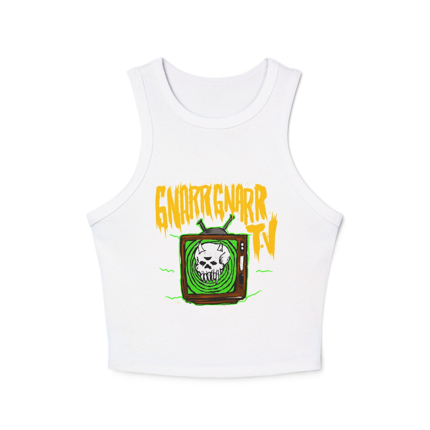 GNARR GNARR TV Women's Micro Rib Racer Tank Top